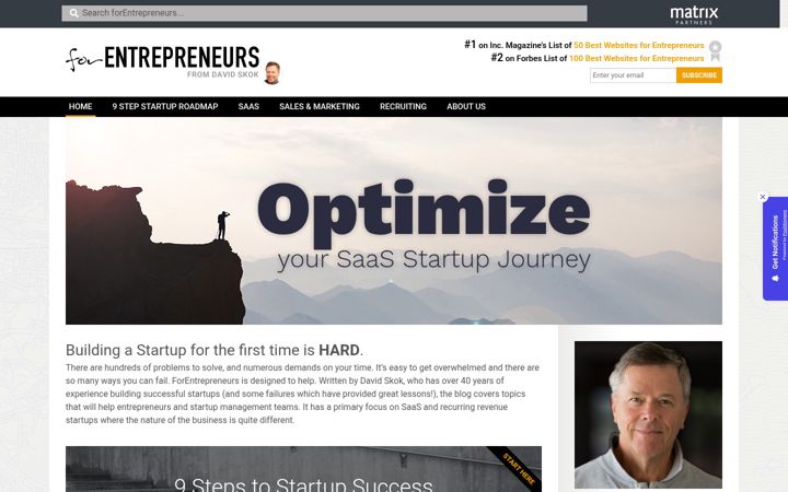 Screenshot of forentrepreneurs.com