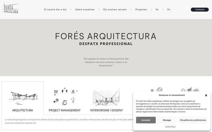 Screenshot of foresarquitectura.com