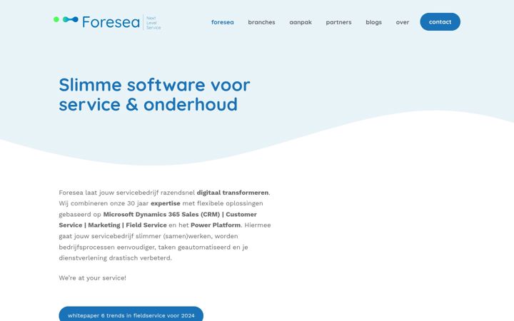 Screenshot of foresea.nl