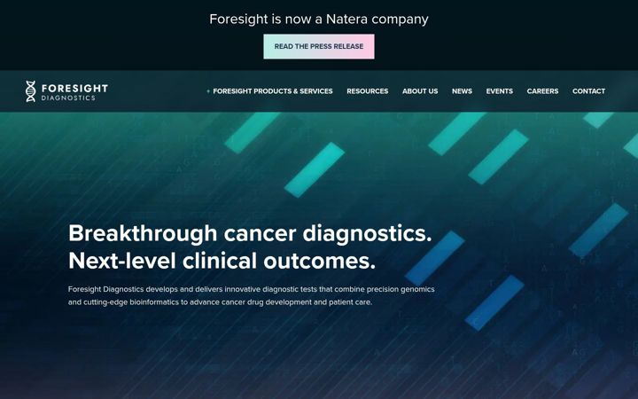 Screenshot of foresight-dx.com
