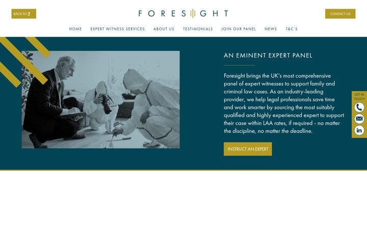 Screenshot of foresight.expert