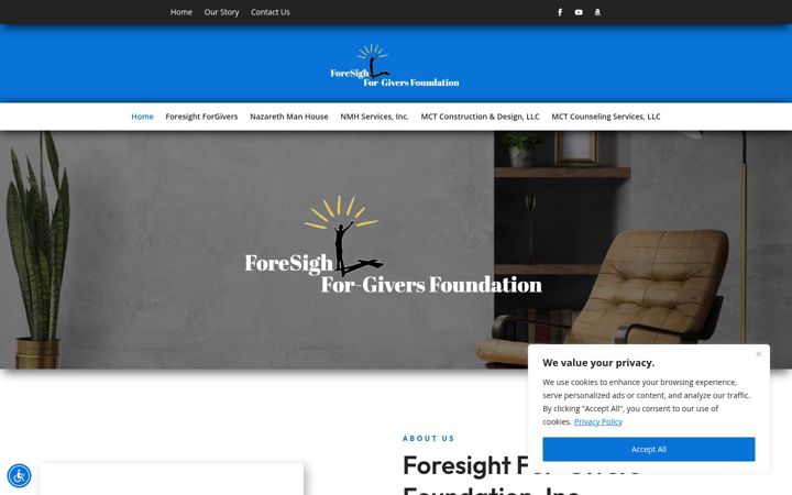 Screenshot of foresightforgiversfoundation.org