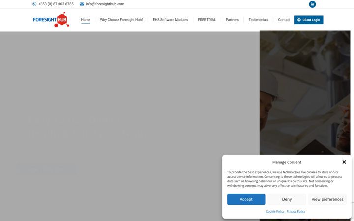 Screenshot of foresighthub.com