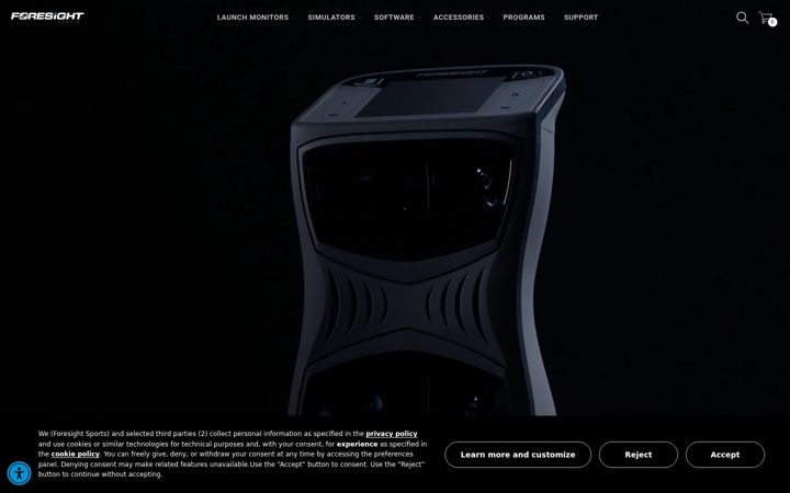Screenshot of foresightsports.com
