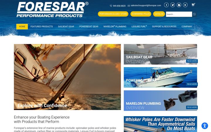 Screenshot of forespar.com