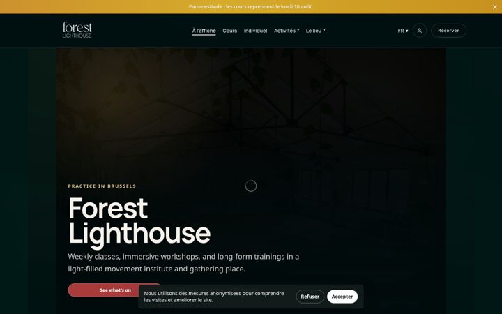 Screenshot of forest-lighthouse.be