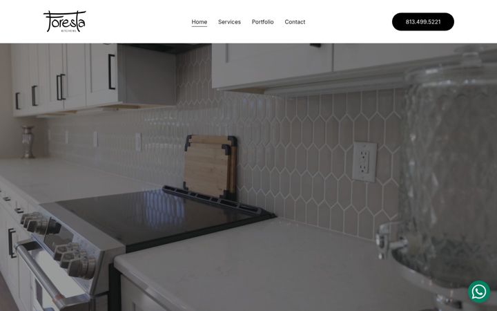 Screenshot of forestakitchens.com