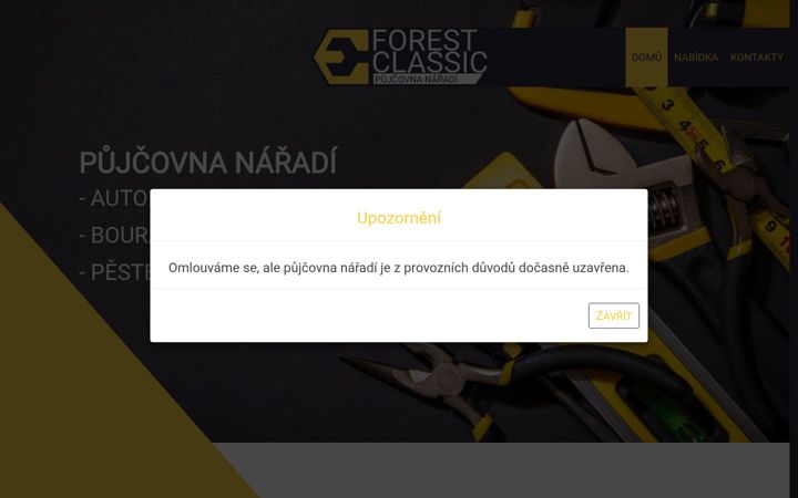 Screenshot of forestclassic.cz