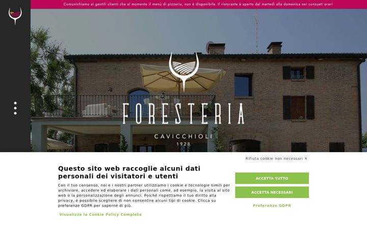 Posnetek zaslona foresteriacavicchioli.it