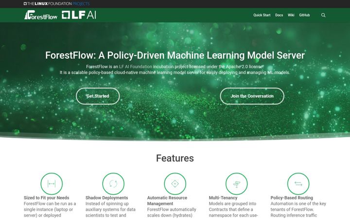 Snímek obrazovky forestflow.ai