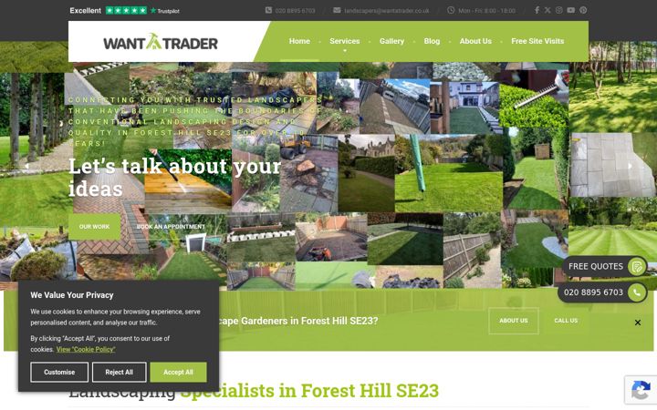 Screenshot of foresthillpaving.co.uk