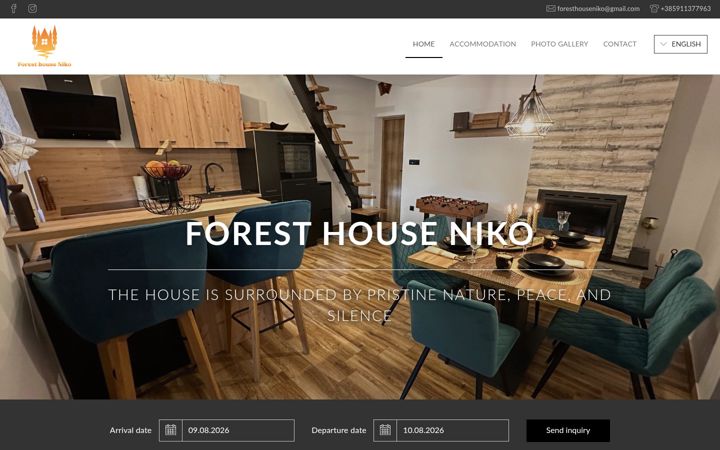 Screenshot of foresthouseniko.com