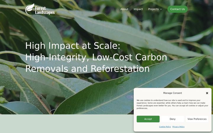 Screenshot of forestlandscapes.com