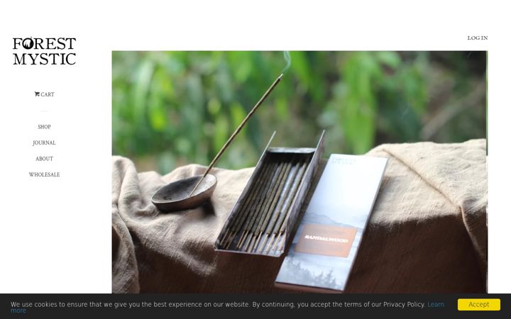 Screenshot of forestmystic.co.uk