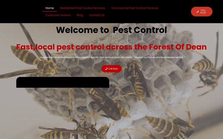 Screenshot di forestofdeanpestcontrol.co.uk