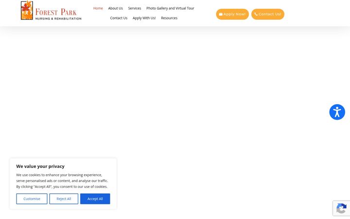 Screenshot of forestparknursing.com