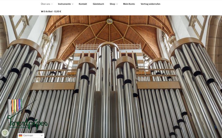 Screenshot of forestpipes.de