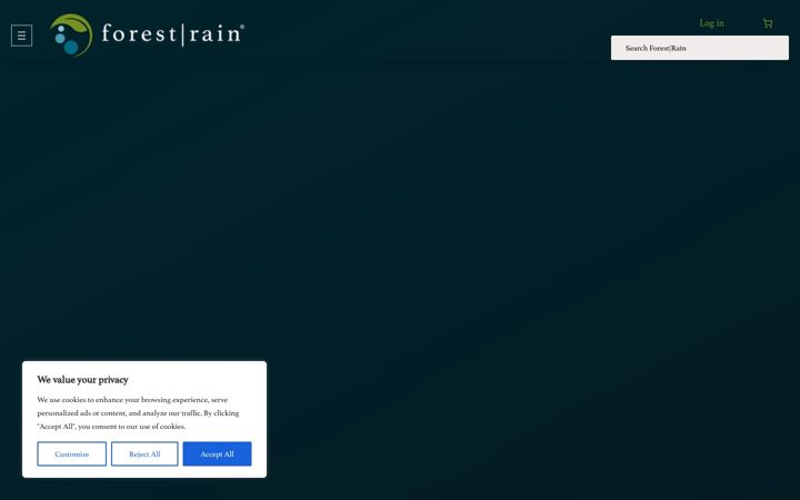 Screenshot of forestraindesign.com