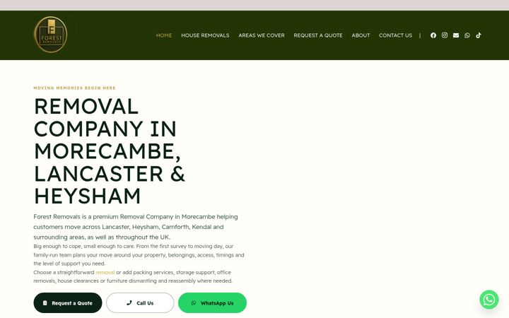 Screenshot of forestremovals.co.uk