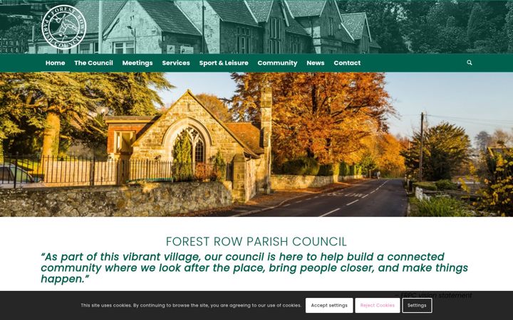 Screenshot of forestrow.gov.uk
