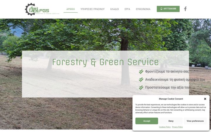 Screenshot of forestrygreenservice.gr