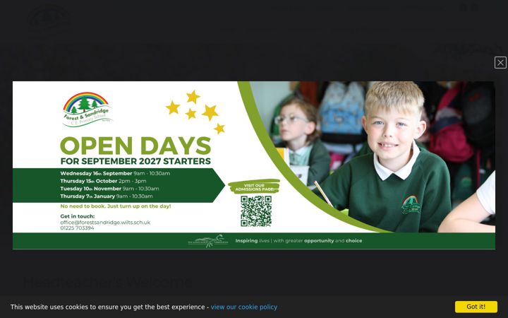 Screenshot of forestsandridge.co.uk