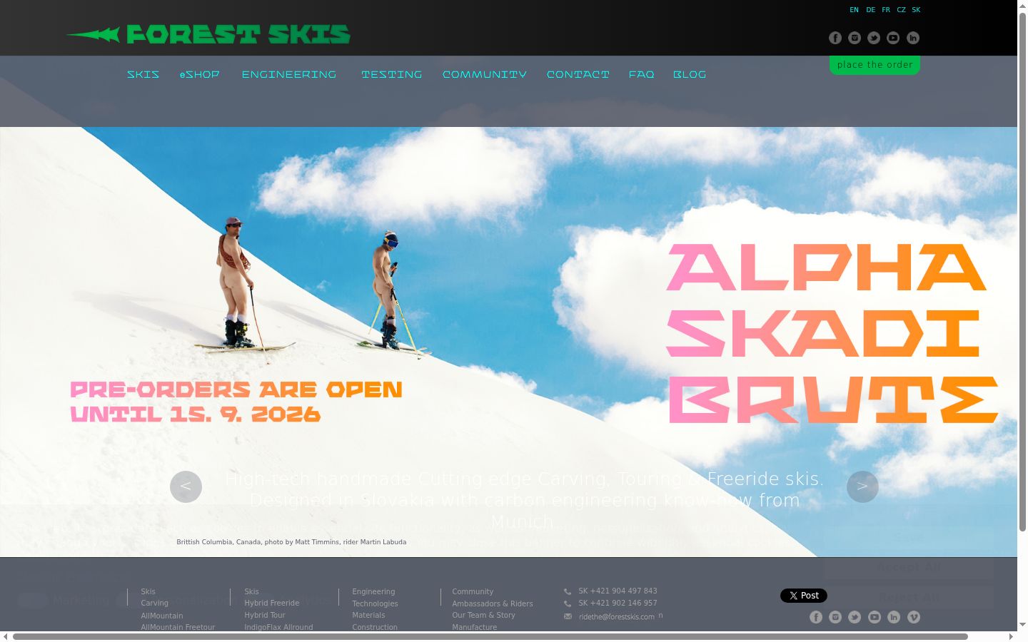 Screenshot tal-banner tal-kunsens muri qabel kwalunkwe interazzjoni