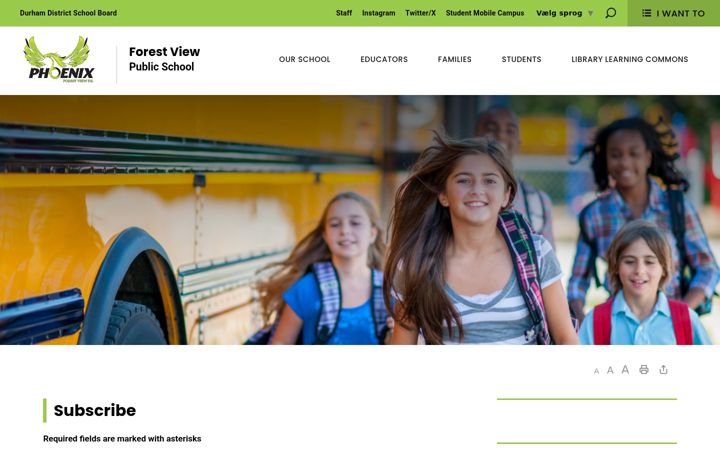Screenshot of forestview-subscribe.ddsb.ca