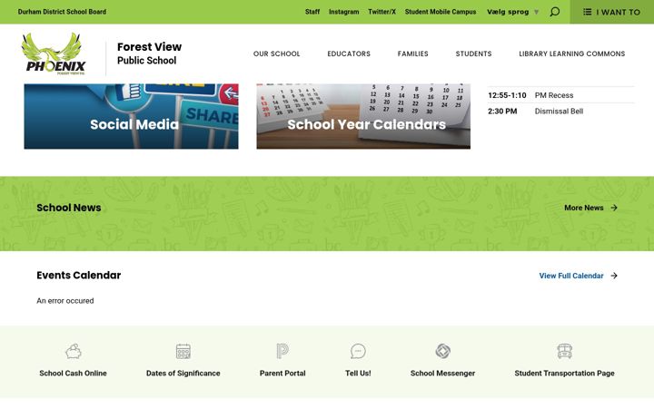 Screenshot of forestview.ddsb.ca