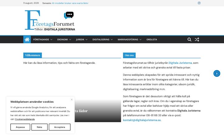 Screenshot of foretagsforumet.se