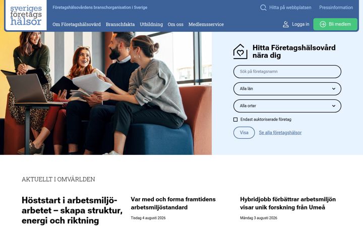 Screenshot of foretagshalsor.se
