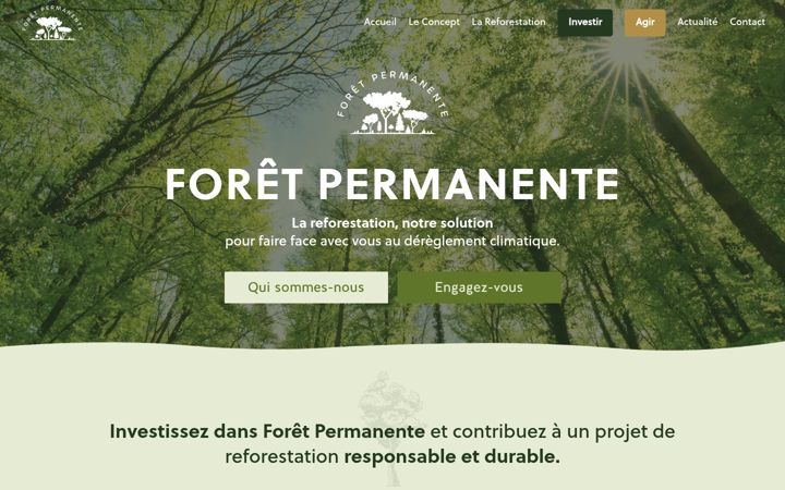 Screenshot of foretpermanente.org