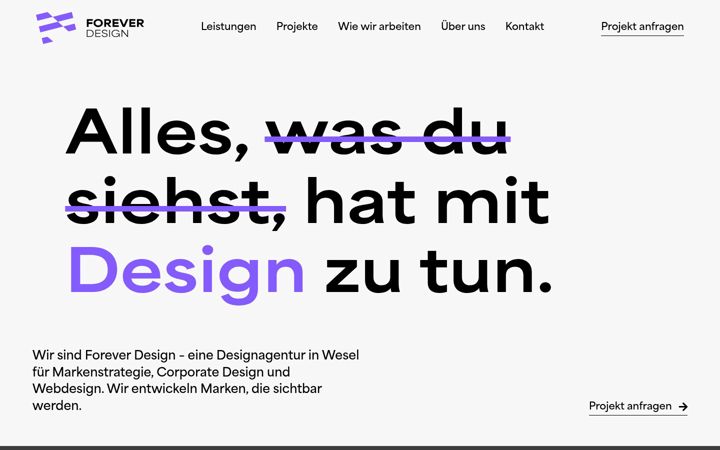 Snímek obrazovky forever-design.de