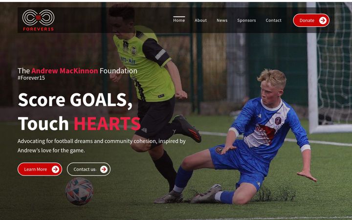 Screenshot of forever15.org.uk