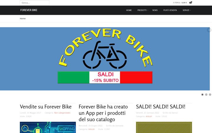 Screenshot of foreverbike.com
