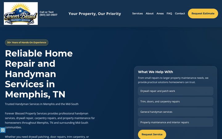 Screenshot of foreverblessedps.com