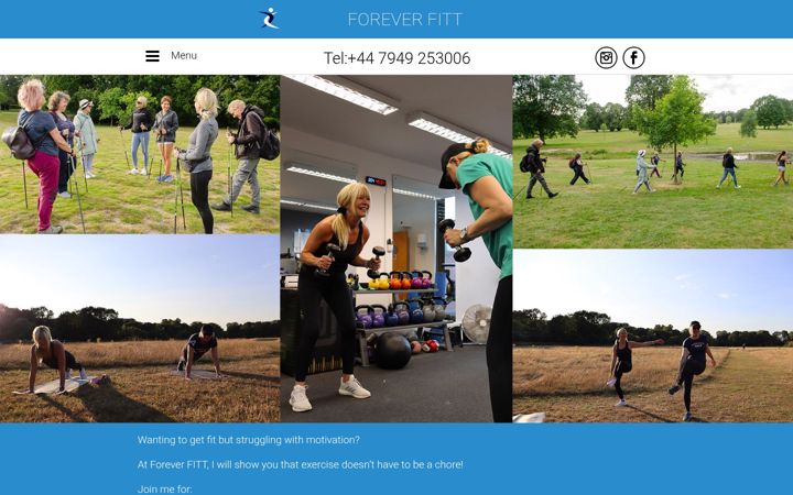 Screenshot of foreverfitt.co.uk