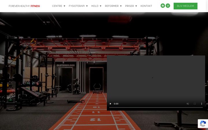 Screenshot of foreverhealthyfitness.dk