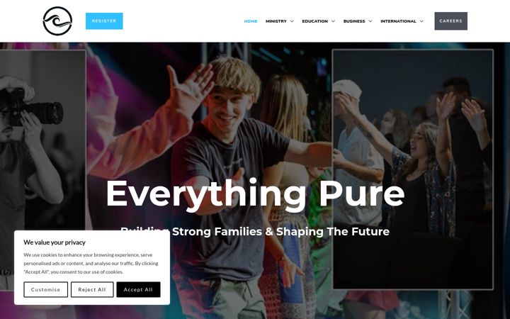 Screenshot of foreverpure.org