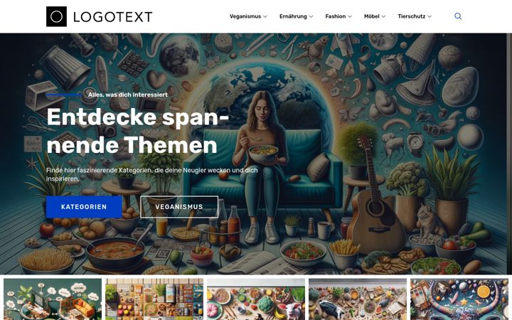Screenshot of forevervegan.de