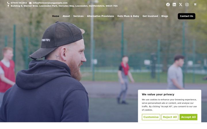 Screenshot of foreveryoungpeople.com