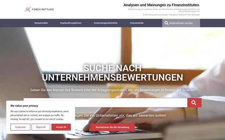 Screenshot of forex-rettung.com