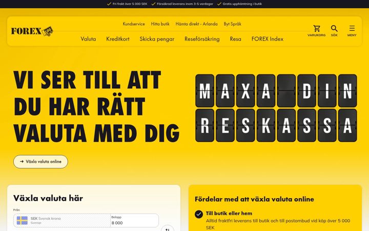 Zrzut ekranu forex.se