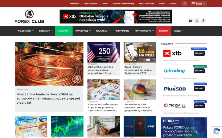 Zrzut ekranu forexclub.pl