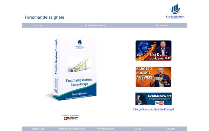 Screenshot of forexhandelssignale.de