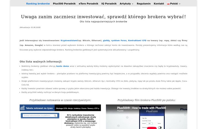 Screenshot of forexmoney.pl