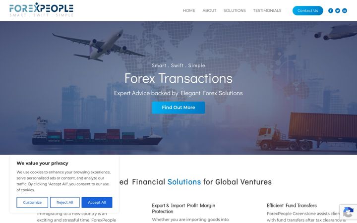 Screenshot of forexpeople.biz