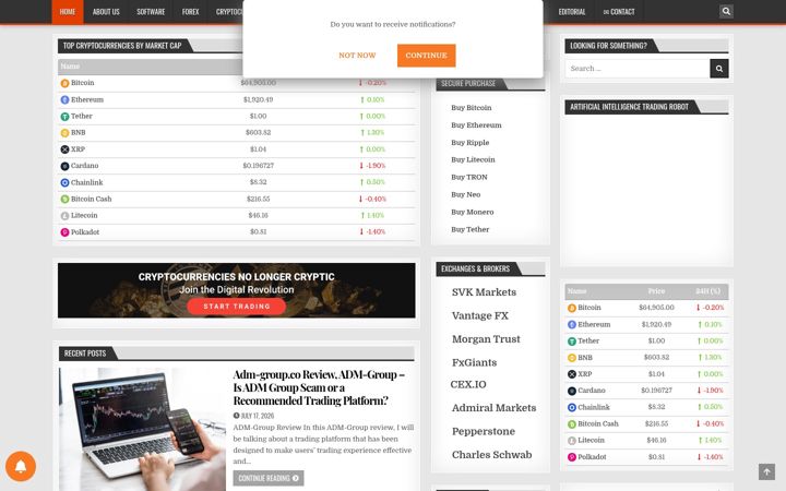 Screenshot of forextradersecrets.net