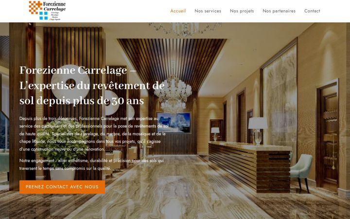 Screenshot of forezienne-carrelage.fr