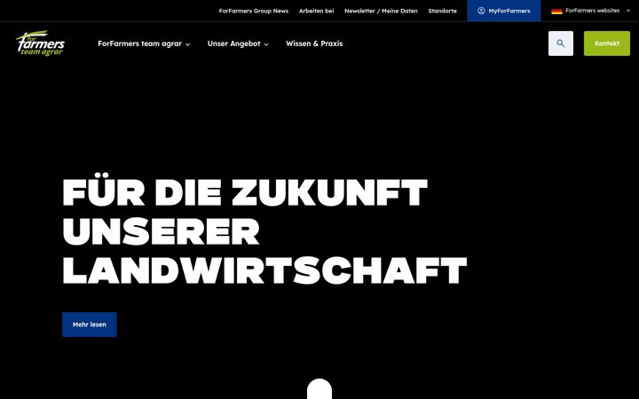 Screenshot of forfarmers.de